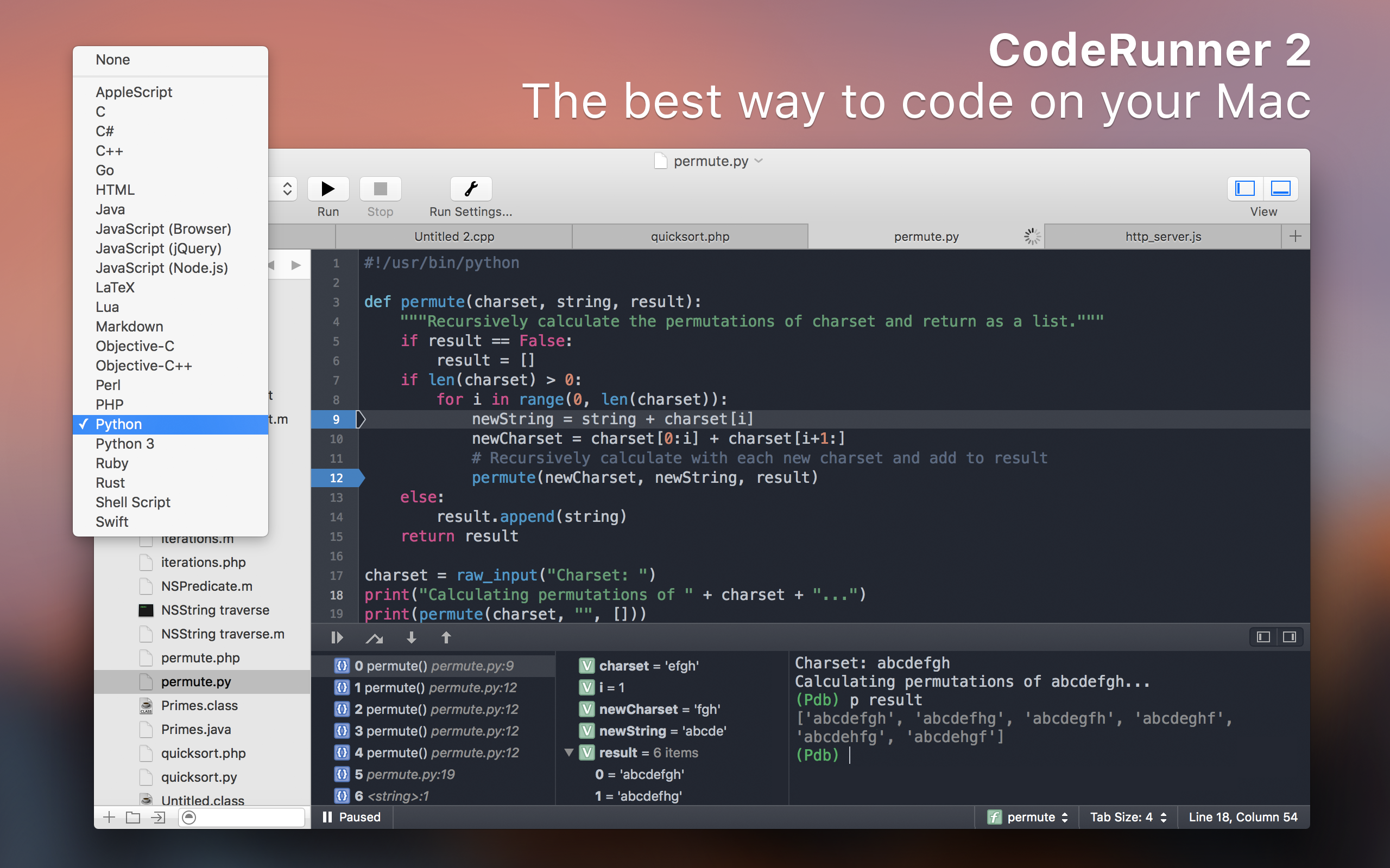 vscode set coderunner